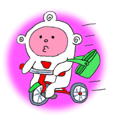 [LINEスタンプ] 気ままな子供の宇宙人 