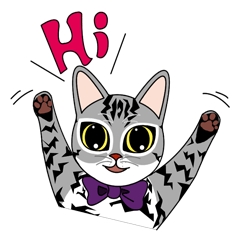[LINEスタンプ] Opba and  leo -cat- 