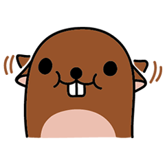 [LINEスタンプ] ビーバーちゃん 