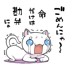 [LINEスタンプ] 大袈裟なねこ 