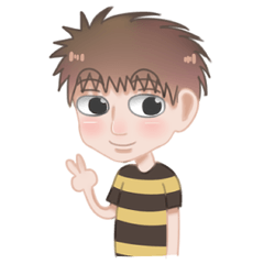 [LINEスタンプ] Rice-Jung 