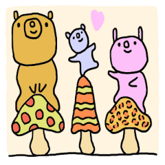 [LINEスタンプ] ゆるゆる動物1 