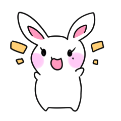[LINEスタンプ] まーちゃんウサギ 