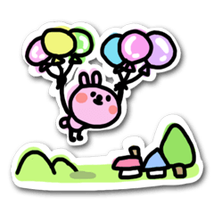 [LINEスタンプ] ペタうさ 