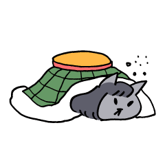 [LINEスタンプ] 炬燵猫 