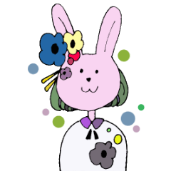 [LINEスタンプ] あいづちうさぎちゃん 