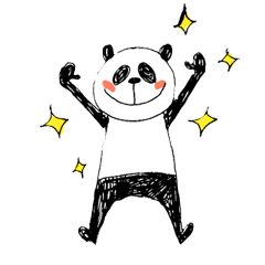 [LINEスタンプ] Panda wears Pants 