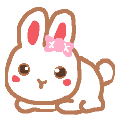 [LINEスタンプ] ウサギのラビ 