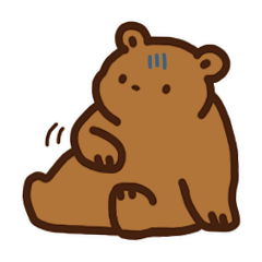 [LINEスタンプ] 調子の悪いくまさん 