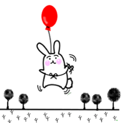 [LINEスタンプ] ありのままのうさぎ 