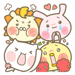 [LINEスタンプ] レベルUP！喜怒哀楽アニマルズ 