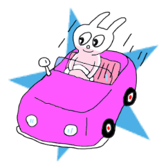 [LINEスタンプ] ぴんくうさぎ 
