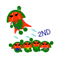 [LINEスタンプ] スイカマン's 2ND 