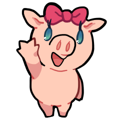 [LINEスタンプ] こぶたのたぶこ 