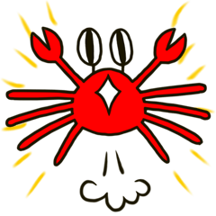 [LINEスタンプ] カニのスタンプ 