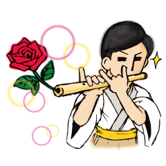 [LINEスタンプ] 篠笛くん 