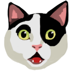 [LINEスタンプ] 猫の顔 