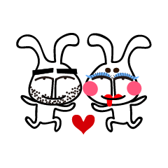 [LINEスタンプ] Rabbit people daily fetchpriority=high