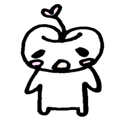 [LINEスタンプ] りんごちゃん～ツンデレ編～ 