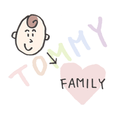 [LINEスタンプ] トミーの家族へ一言 