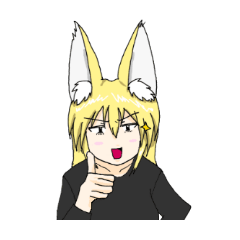 [LINEスタンプ] きつねみみおねえさん fetchpriority=high