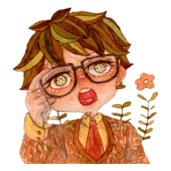 [LINEスタンプ] メガネだからできること 