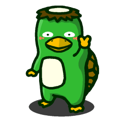 [LINEスタンプ] かっぱのつぶやき 