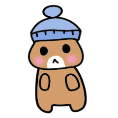[LINEスタンプ] 茶色の小さなくま fetchpriority=high