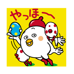 [LINEスタンプ] にわとりのトットさん 5/日本語バージョン 