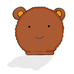 [LINEスタンプ] ”くまのかぶりもの”と”わたあめ” 