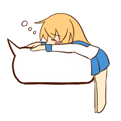 [LINEスタンプ] 吹き出しと女の子 