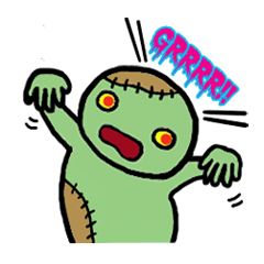 [LINEスタンプ] ぽっちゃりぞんび 