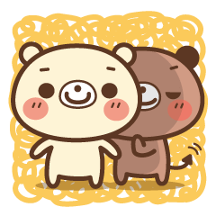 [LINEスタンプ] しろクマ、所によりアクマ 