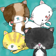 [LINEスタンプ] 自由猫の一日 