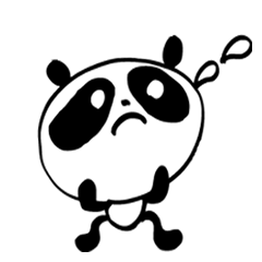 [LINEスタンプ] 少しイラッとくるパンダ 