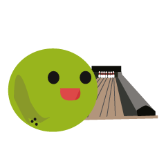 [LINEスタンプ] ボウリング玉少年 