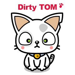 [LINEスタンプ] ダーティネコ・トム 