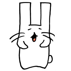 [LINEスタンプ] ふわっ兎 