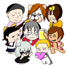 [LINEスタンプ] 虹色スタンプ 