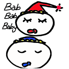 [LINEスタンプ] バブ バブ キッズ 
