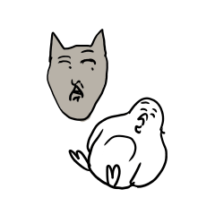[LINEスタンプ] ○君の友達のペンギンとエイミーちゃん 