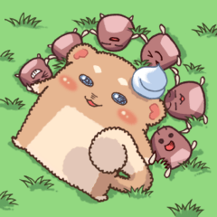 [LINEスタンプ] ラテたん ＆ マメたんズ 