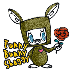 [LINEスタンプ] へんてこうさぎのもじゃ 