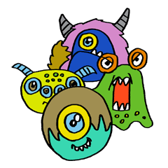 [LINEスタンプ] モンスターフレンズスタンプ 