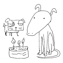 [LINEスタンプ] 野良犬ケンの日常 