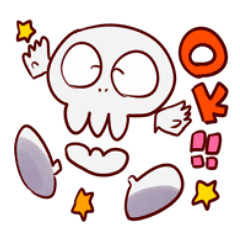 [LINEスタンプ] ガイコツのジャック(日常編) 