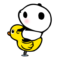[LINEスタンプ] ぱんだ、ふむふむ