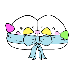 [LINEスタンプ] 小鳥のみとりさんとあかまる 