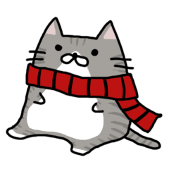 [LINEスタンプ] ぽちゃ猫サポーター生活 