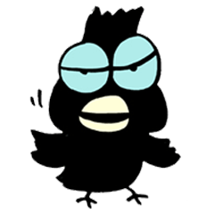 [LINEスタンプ] おしゃべりカラスの飛来 